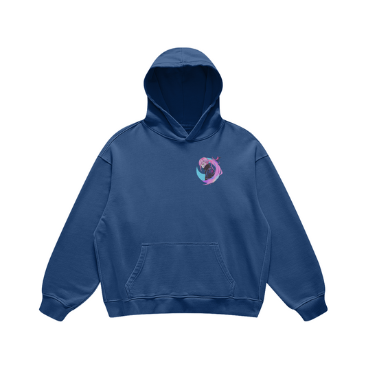 Hoodie "KARAFURU" Blue