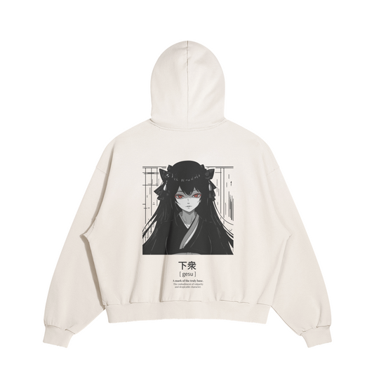 Distressed Hoodie "GESUGAO"